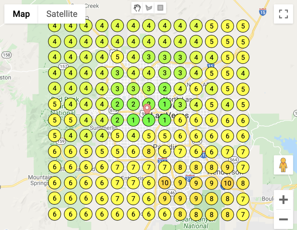 GMB Heat Map Rankings